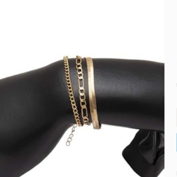 Layered Chain Link Bracelet-1 LEFT - Picture 3 of 3